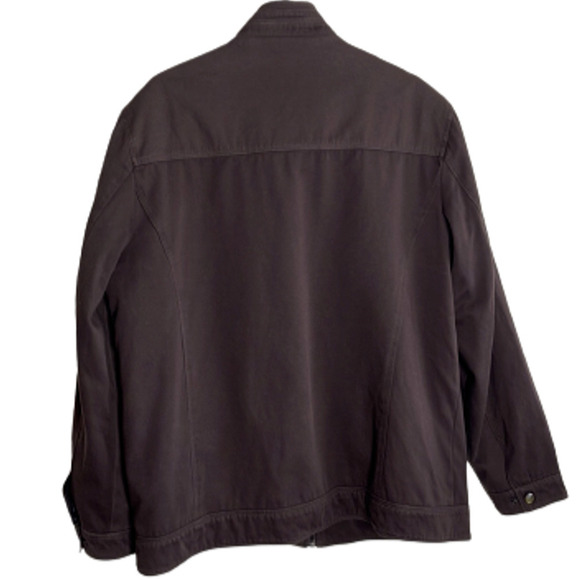 Louis Feraud Men's‎ Brown Jacket Pockets Zip -Up Style Size XL - Picture 5 of 11